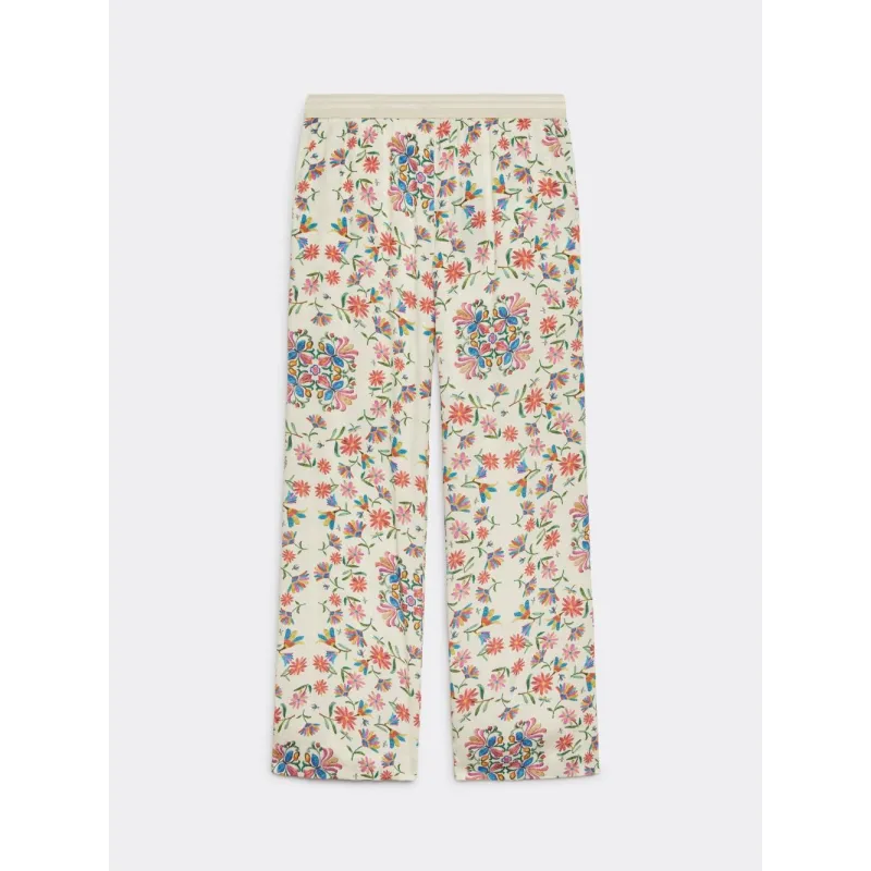 Broek met Gekleurde Bloemen | Elena Mirò