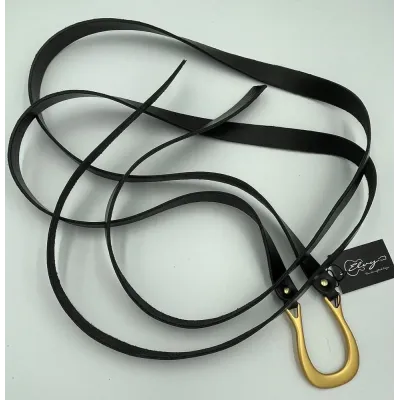 PLAIN BELT BLACK GOLD 40130