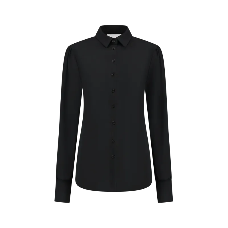 Blouse Britt Transfer Zwart | Helena Hart