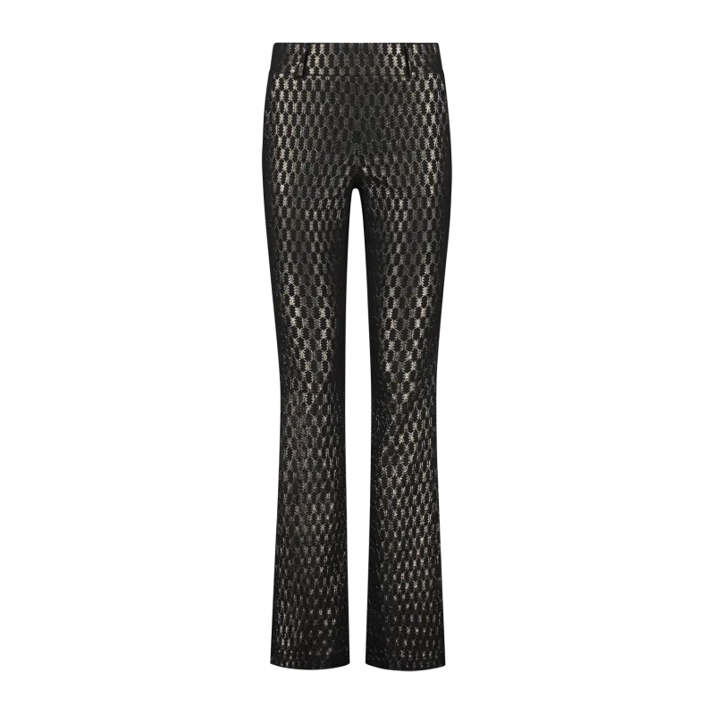 Flair Glow Gold - Gouden Dames Broek | Helena Hart