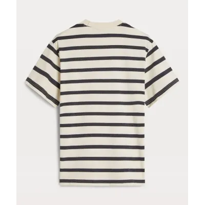 ROXY STRIPEY oversized T-shirt - light ecru dark ash