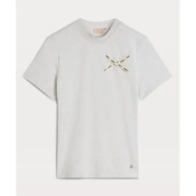 DORIE BOW regular fit T-shirt - light grey melange