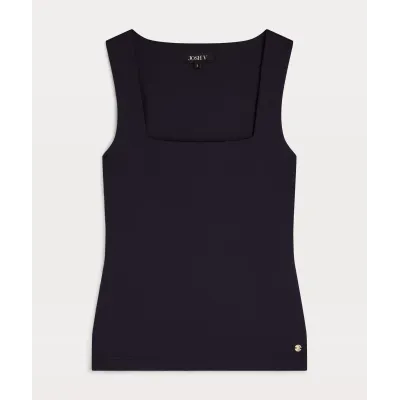 JV LINDE slim fit top - dark blue