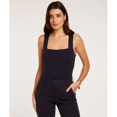 JV LINDE slim fit top - dark blue