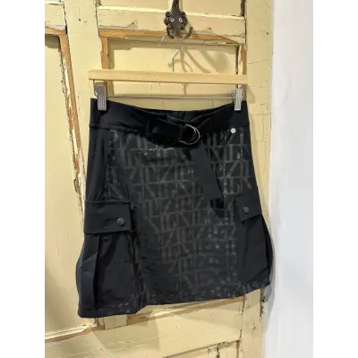 Short Cargo Skirt Black/AOP