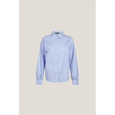 ANN BLOUSE - BLAUW