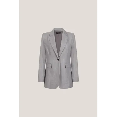 BARDOT BLAZER - GRIJS