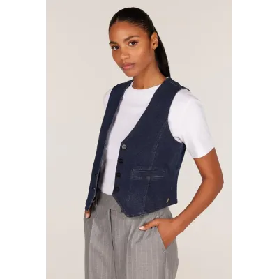 DAWN GILET - DENIM