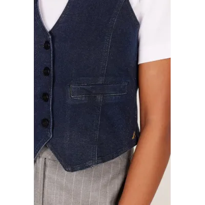 DAWN GILET - DENIM