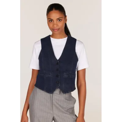 DAWN GILET - DENIM