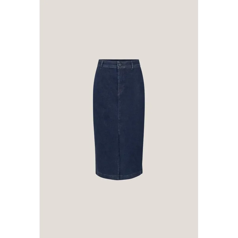 Denim Rok Demi - Denim met glitters | JANSEN Amsterdam
