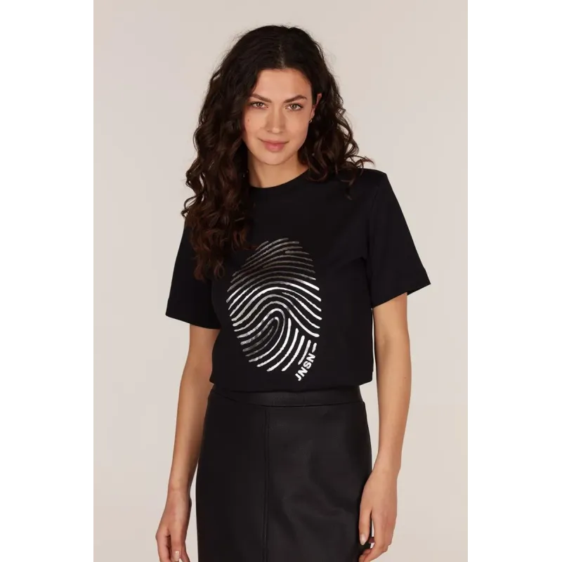 Bessa T-shirt Zwart - Luxe en Comfort | JANSEN Amsterdam