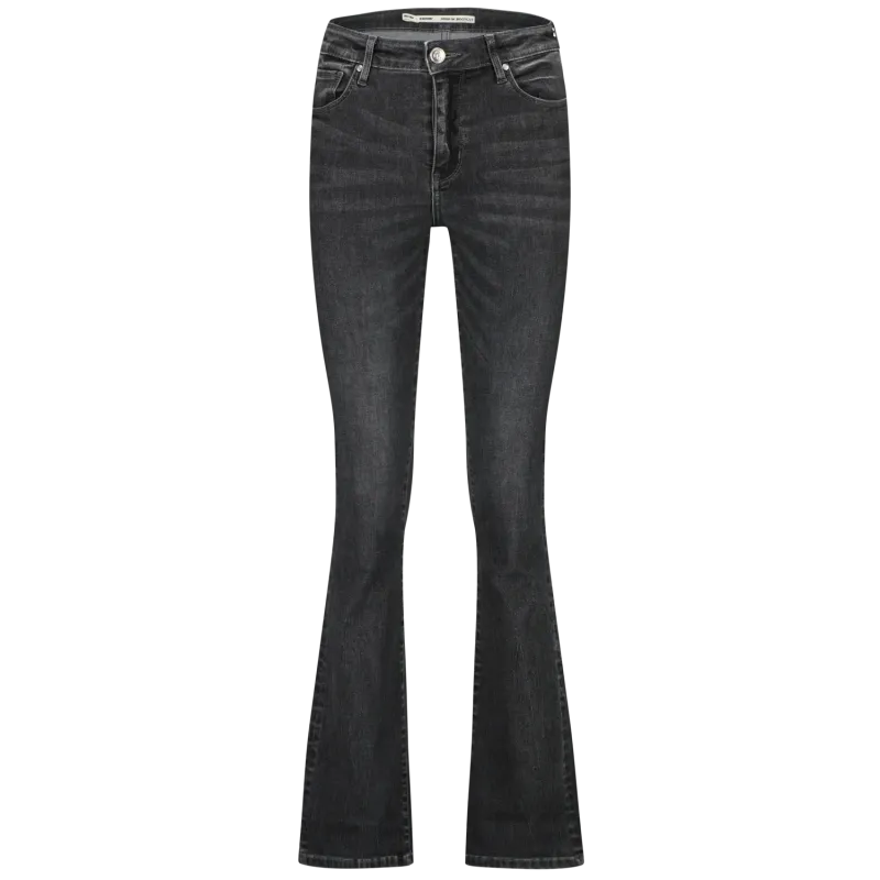 Faye Mid Grey Stone - Bootcut Flare Jeans | Raizzed