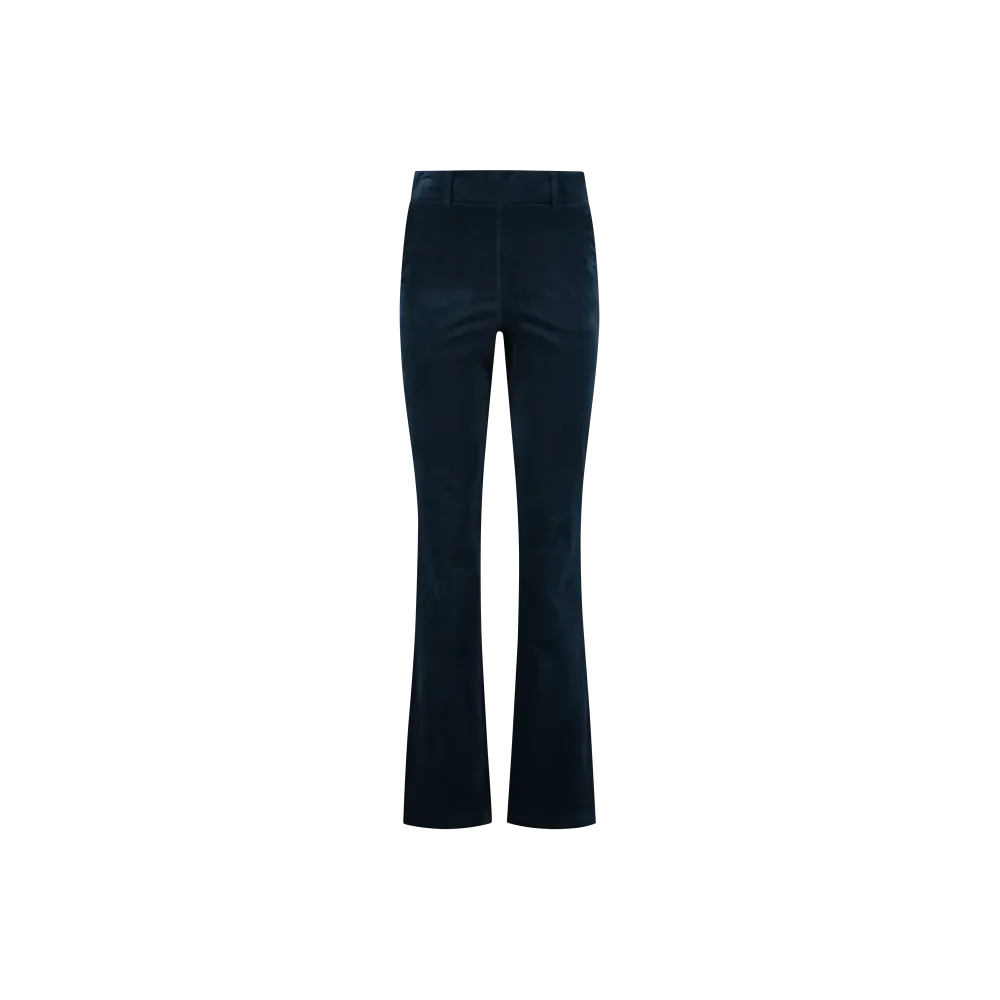 Broek Flair Velvet Marine - Fluwelen Dames Broek | Helena Hart