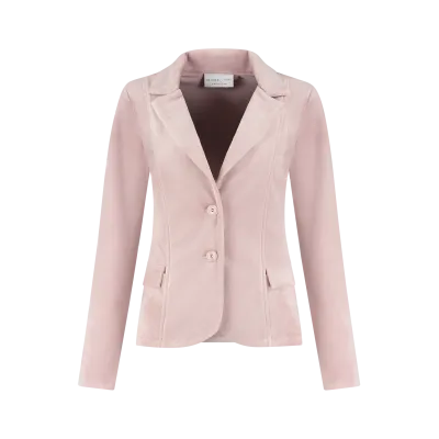 Blazer Velour Corto Uni Oudroze | Helena Hart