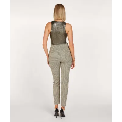 MIEKE High Rise Pantalon Met Check Print | JOSH V | CHARSCH