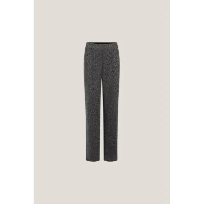 Puck Broek Zilver - Wijde Pantalon | JANSEN Amsterdam