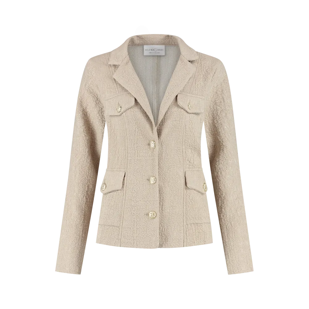 Blazer Jolie Bouclé Sand | Helena Hart