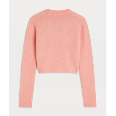 DANA Slim Fit Cropped Sweater - Dusty Pink | JOSH V