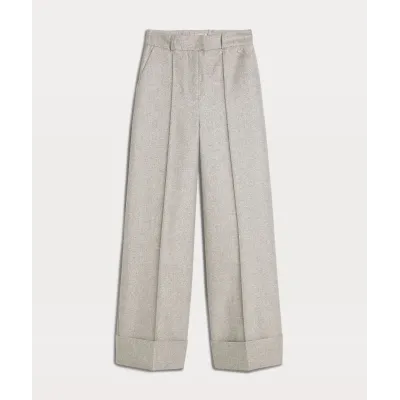 Jagger Wide Leg Pantalon met Lurex - Grey Silver | Josh V