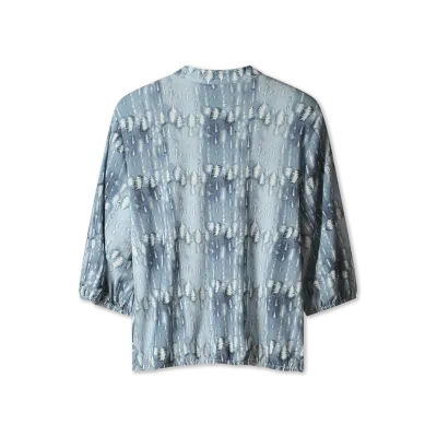 7651WAX - TOP KNOT PRINT WAX - BLAUW