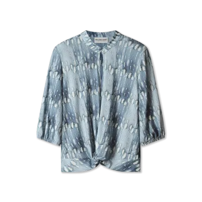 7651WAX - TOP KNOT PRINT WAX - BLAUW