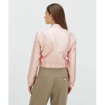 FABIENNE bomber jacket met lurex - pinkaboo