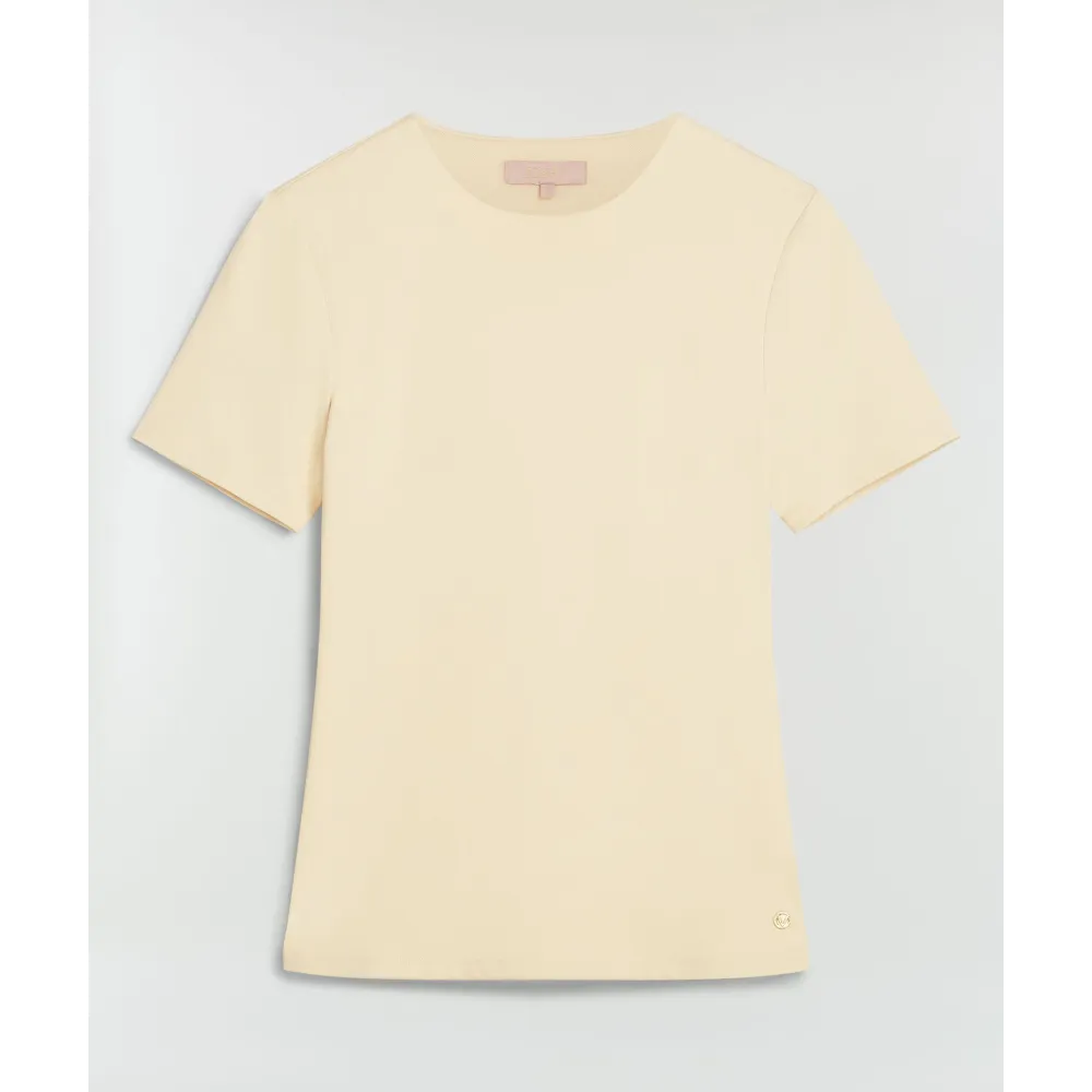 EMILY fitted T-shirt - ecru