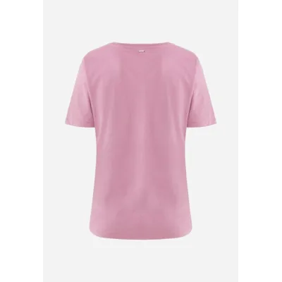 T-shirt Mini Pailletten Slim Fit Mauve