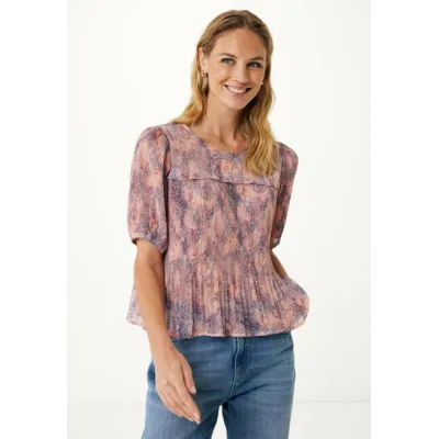 Pofmouw Print Top Roze