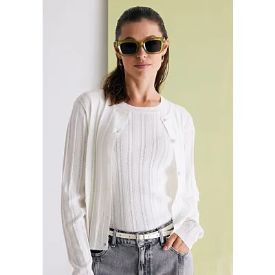 Lily Classic Ajour Top Off White