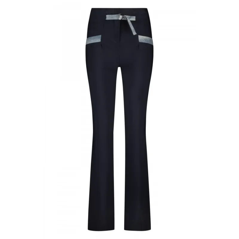 Flair Buckle Navy Denim Details