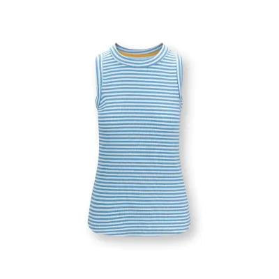 Trinity Top Mouwloos Little Sumo Stripe Blauw