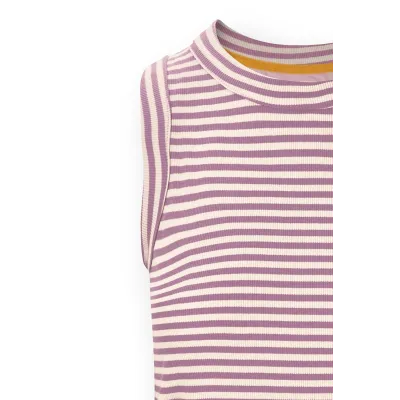 Trinity Top Mouwloos Little Sumo Stripe Lila