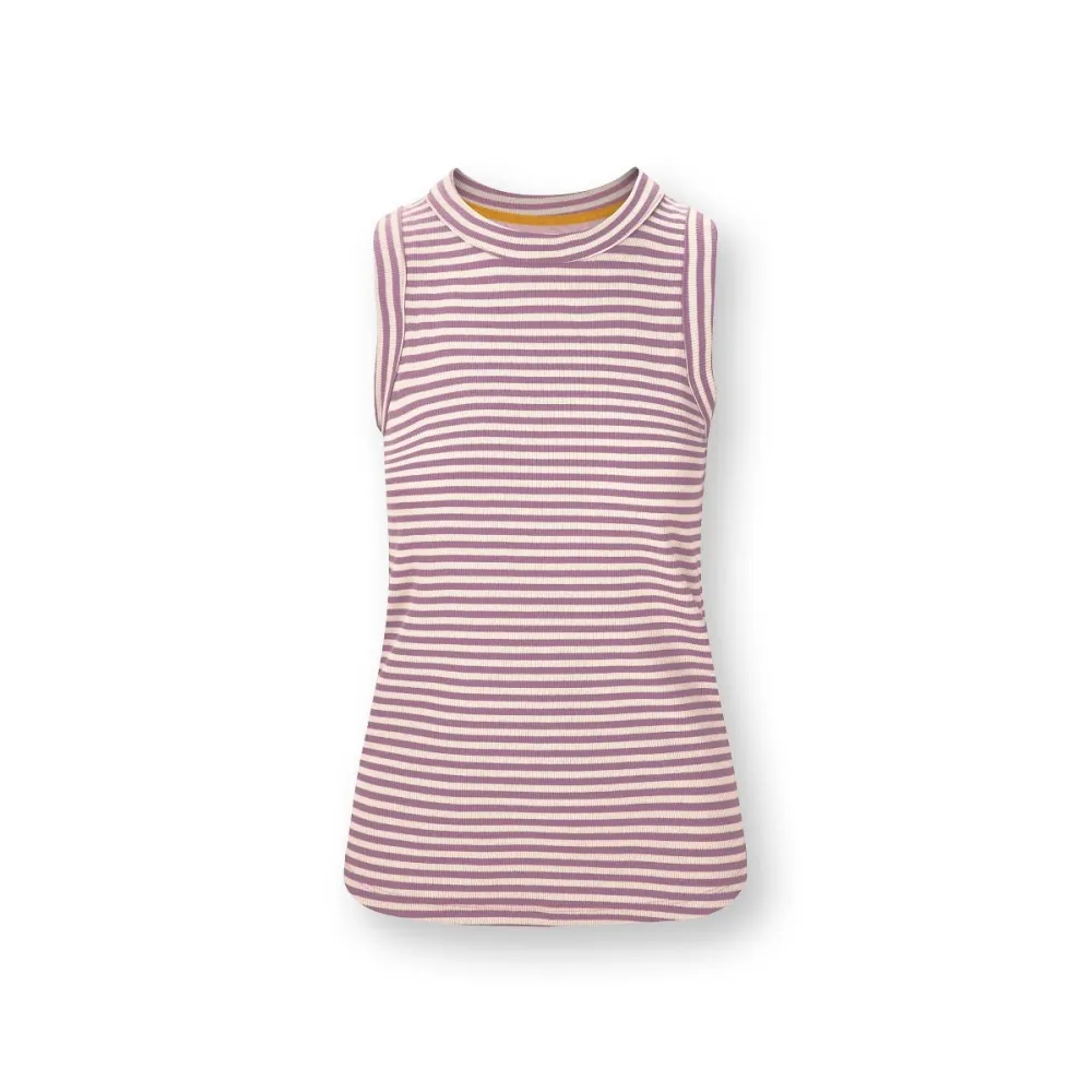 Trinity Top Mouwloos Little Sumo Stripe Lila