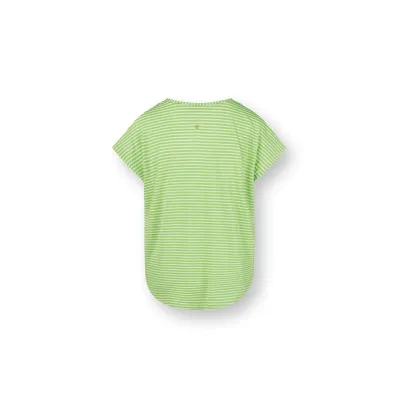 Tatum Top Korte Mouw Little Sumo Stripe Groen