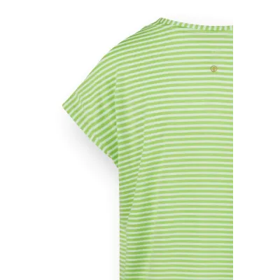 Tatum Top Korte Mouw Little Sumo Stripe Groen