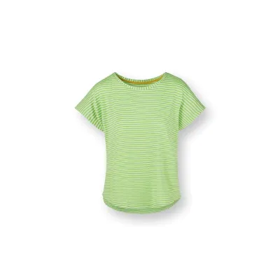 Tatum Top Korte Mouw Little Sumo Stripe Groen