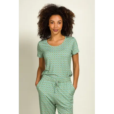 Tilly Top Korte Mouw Mojo Groen