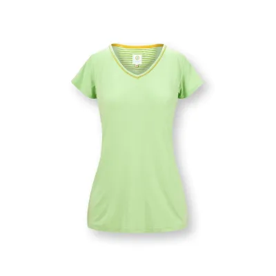 Toy Top Korte Mouw Solid Groen