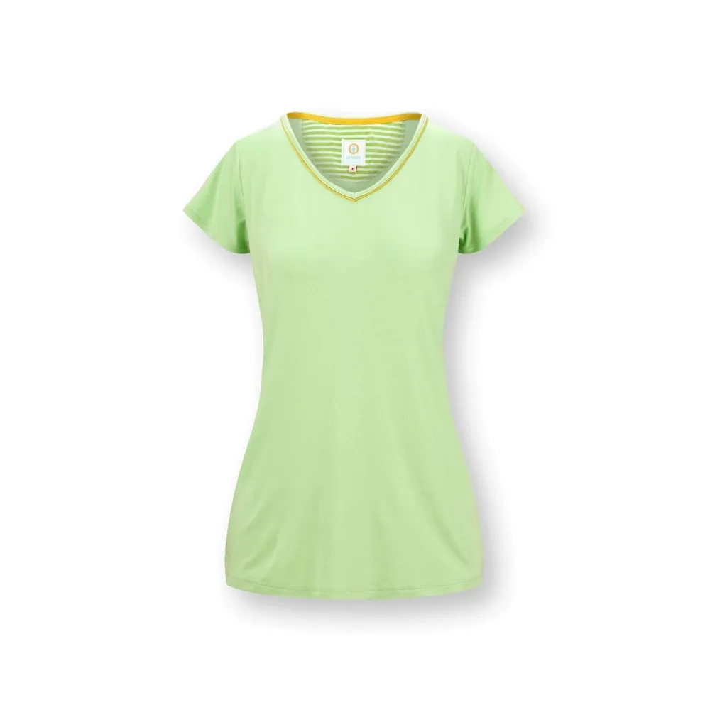 Toy Top Korte Mouw Solid Groen