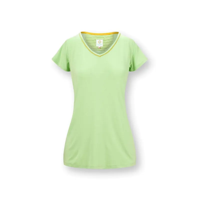 Toy Top Korte Mouw Solid Groen