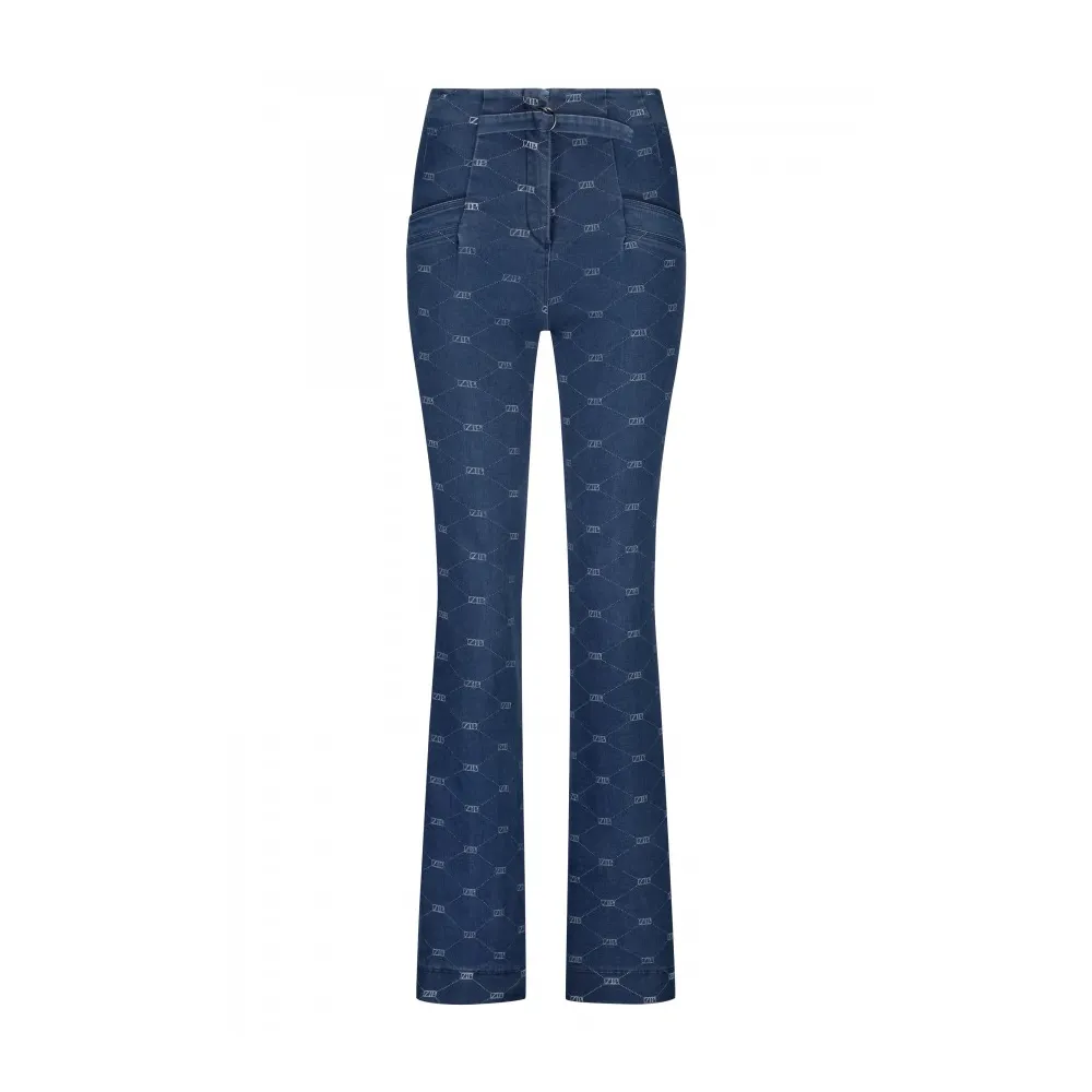 Flair buckle denim blue