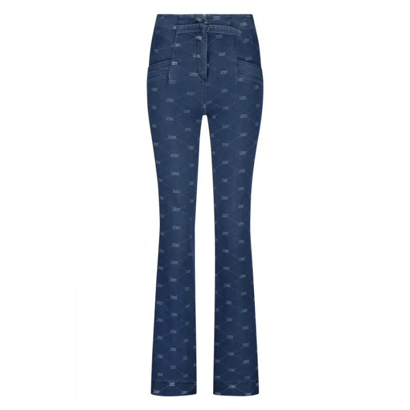 Flair buckle denim blue
