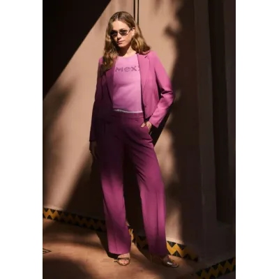 Broek Straight Leg Medium Mauve