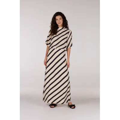 THIRZA ROK - ZAND/ZWART
