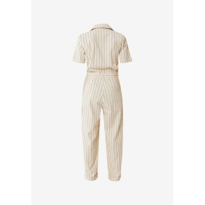 Jumpsuit gestreept Creme Wit