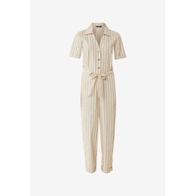 Jumpsuit gestreept Creme Wit