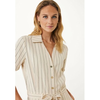 Jumpsuit gestreept Creme Wit