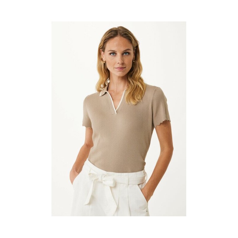 Polo Piping Knit Cashmere Sand